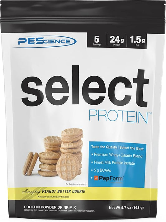 PEScience Select Low Carb Protein Powder, 5 Serving,