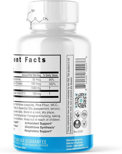 GlyNAC-ET NAC Supplement N-Acetyl Cysteine Ethyl Ester 20x More (60 Capsules)