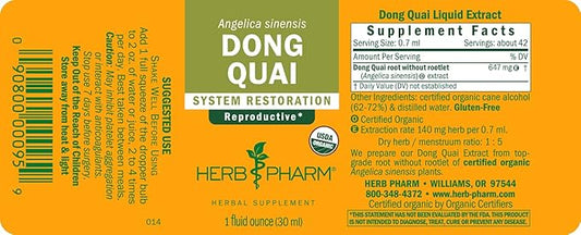 Herb Pharm Dong Quai Liquid Extract 1 Fl
