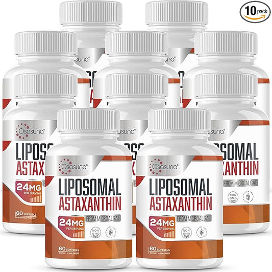 Liposomal Astaxanthin Supplement 24 MG, Maximum 600 Softgels