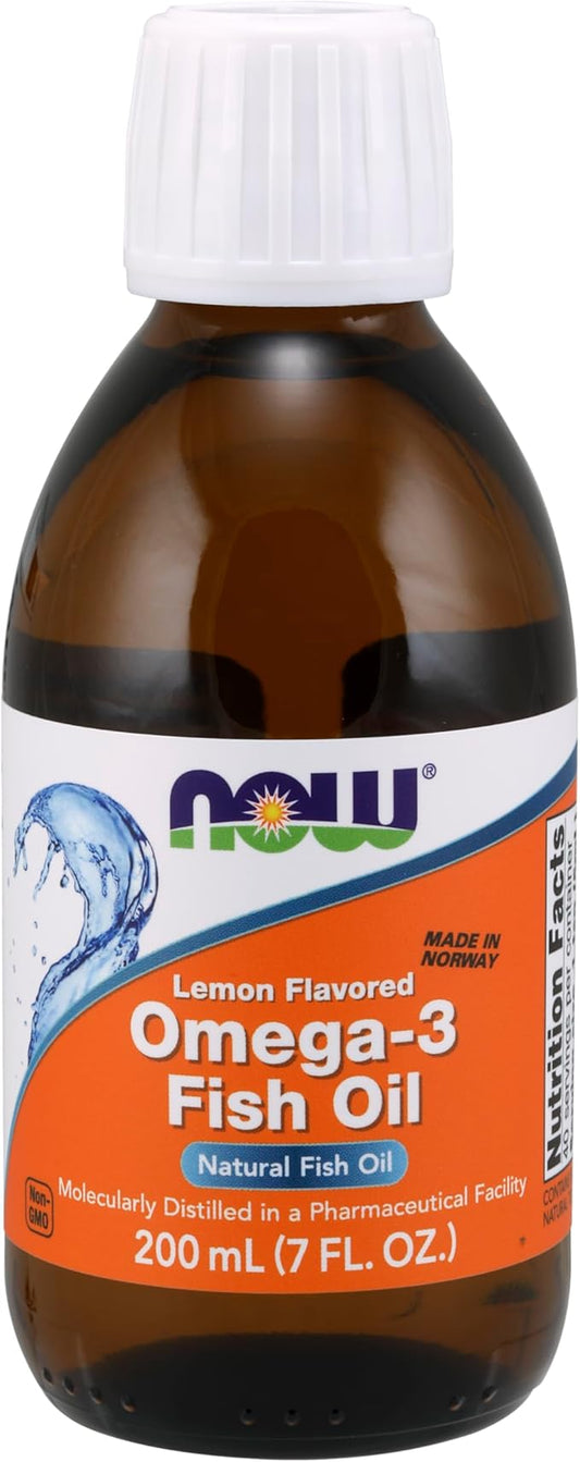 NOW Supplements, Omega-3 Fish Oil Liquid, 7-Ounce