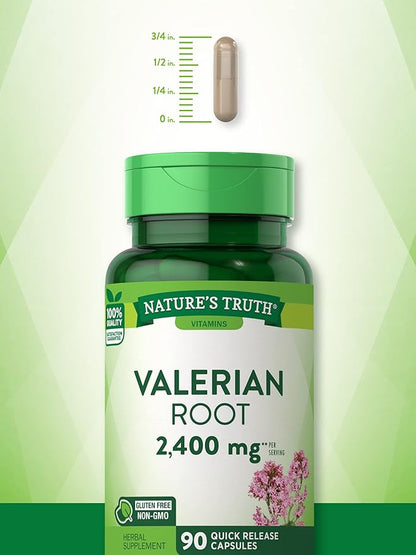Nature's Truth Valerian Root Capsules 2400mg | 90 Count