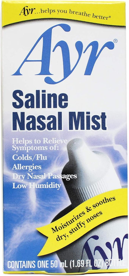 Ayr Saline Nasal Mist, 1.69-Ounce Spray 2 Count