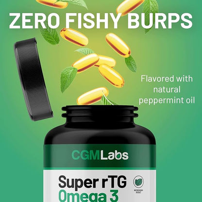 rTG Omega 3 Norwegian Fish Oil CoQ10 Dietary 2000 mg 3, 180 180 Softgels