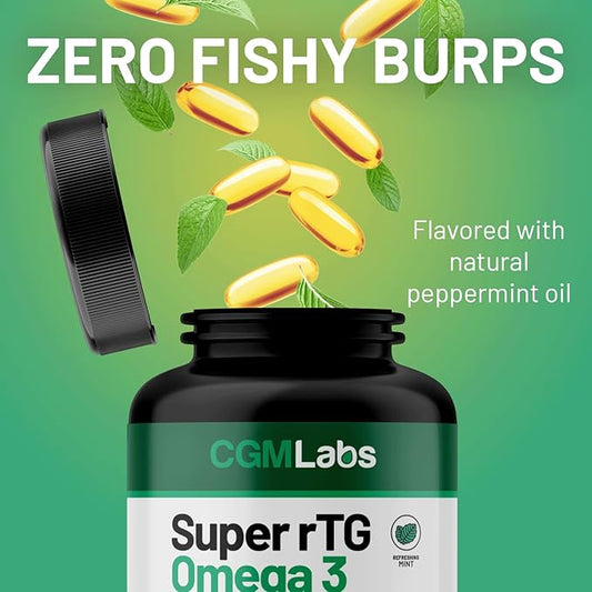 rTG Omega 3 Norwegian Fish Oil CoQ10 Dietary 2000 mg 3, 180 180 Softgels