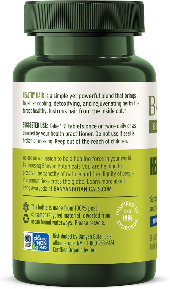 Banyan Botanicals Healthy Hair Tablets – 90 Tablets