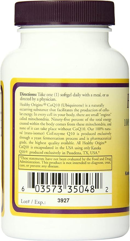 Healthy Origins CoQ10 (Kaneka Q10), 200 mg 60 Softgels