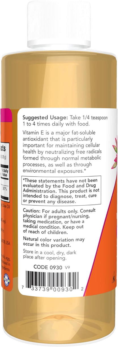 NOW Supplements, Natural Vitamin E-Oil (D-Alpha 4-Ounce