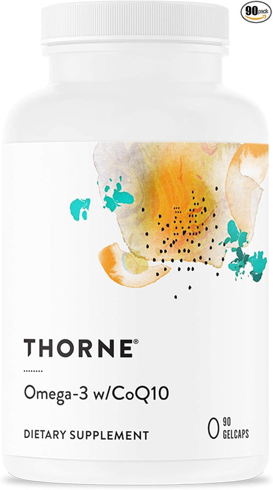 THORNE Omega-3 with CoQ10 Omega-3 Fatty CoQ10 - 90 Gelcaps