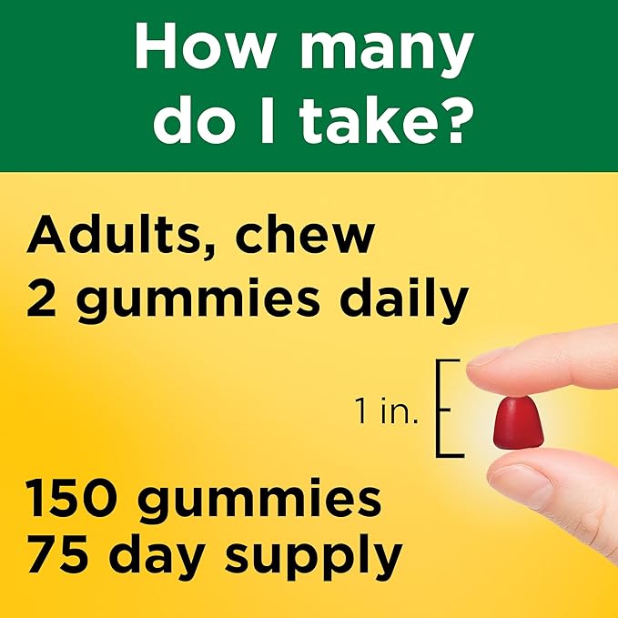 Nature Made Multivitamin Gummies, Dietary Supplement 150 Gummy 75 Day