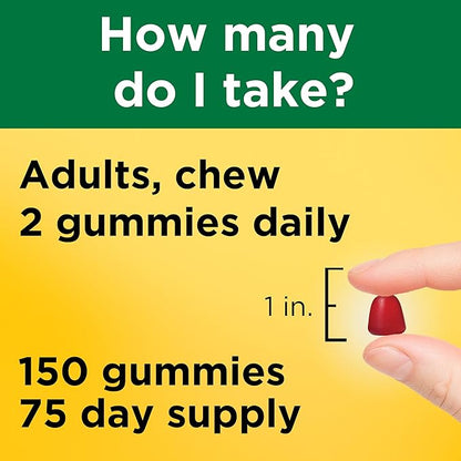 Nature Made Multivitamin Gummies, Dietary Supplement 150 Gummy 75 Day