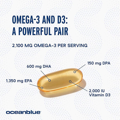 Oceanblue Professional Omega-3 2100 – 120 D3 – (60 Servings)