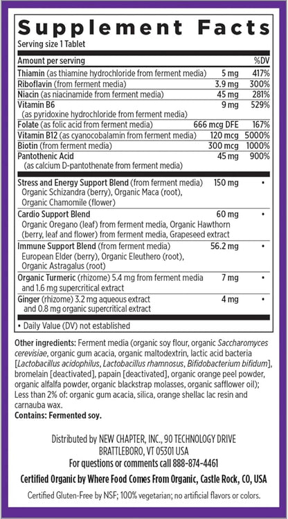 New Chapter Vitamin B Complex – B12 + B6 + 90 ct