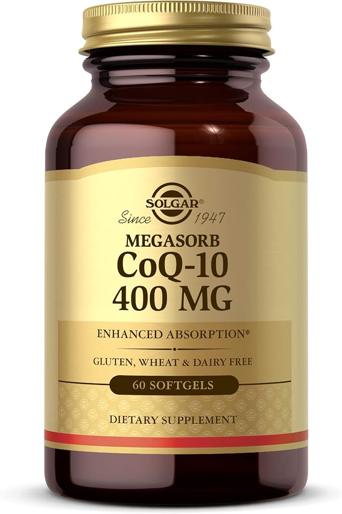 Solgar Megasorb CoQ-10 400 mg, 60 Softgels Q10 Supplement 60 Servings
