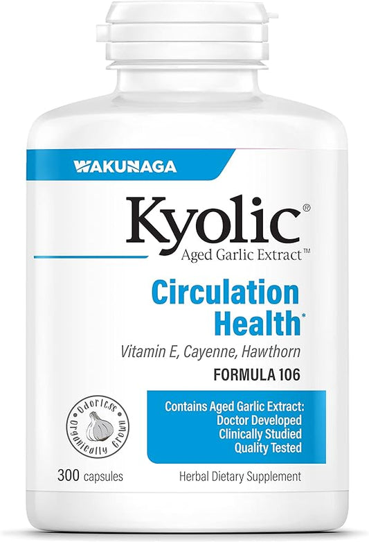 Kyolic Aged Garlic Extract Formula 106, 300 Capsules