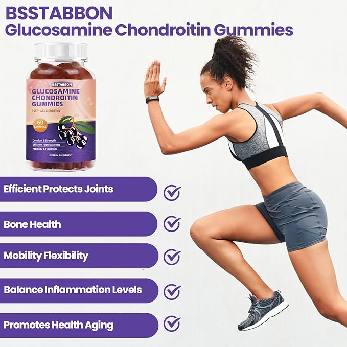 Glucosamine Chondroitin Gummies with MSM Elderberry 60Gummies…