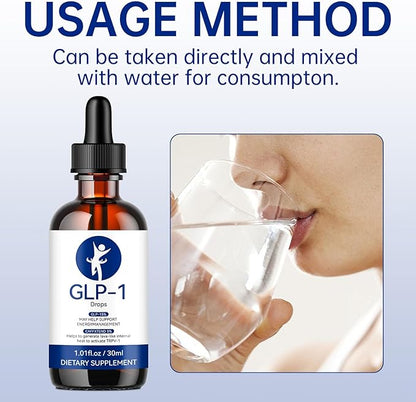 GLP-1 Drops, GLP-1 Supplement Drops for Men and Women ((1 Pack, 1.01 Fl Oz))