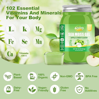 (18 OZ) Irish Sea Moss Gel 102 Vitamins