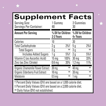 Hyland's Naturals Kids Organic Elderberry Plus 48 Vegan 60 Vegan