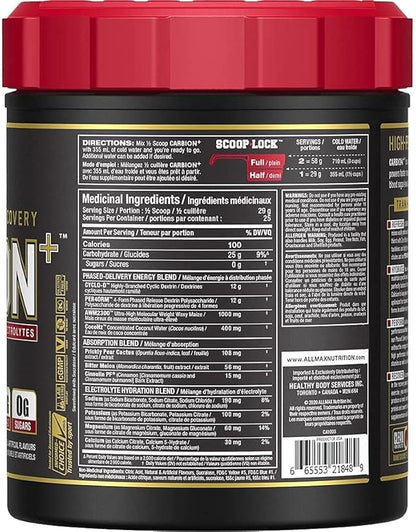 ALLMAX Nutrition - CARBION+ Workout Hydration Supplement Powder with Electrolytes, Supports Endurance, Recovery, and Exercise Performance, Gluten Free and Vegan, Pineapple Mango, 25 Servings