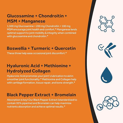 Doctor's Recipes Glucosamine Chondroitin MSM Turmeric 90 Tablets