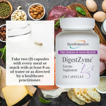 Transformation Enzymes Natural DigestZyme Supplement Formula 120 Cap