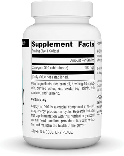 Source Natural Coenzyme Q10, Antioxidant Support*, 200 mg 90 Softgels