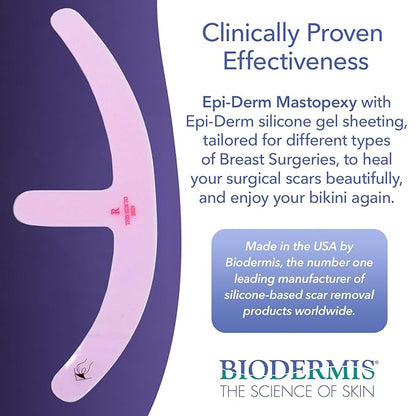 Epi-Derm Mastopexy Anchor Shape Silicone Scar 5 Pairs,