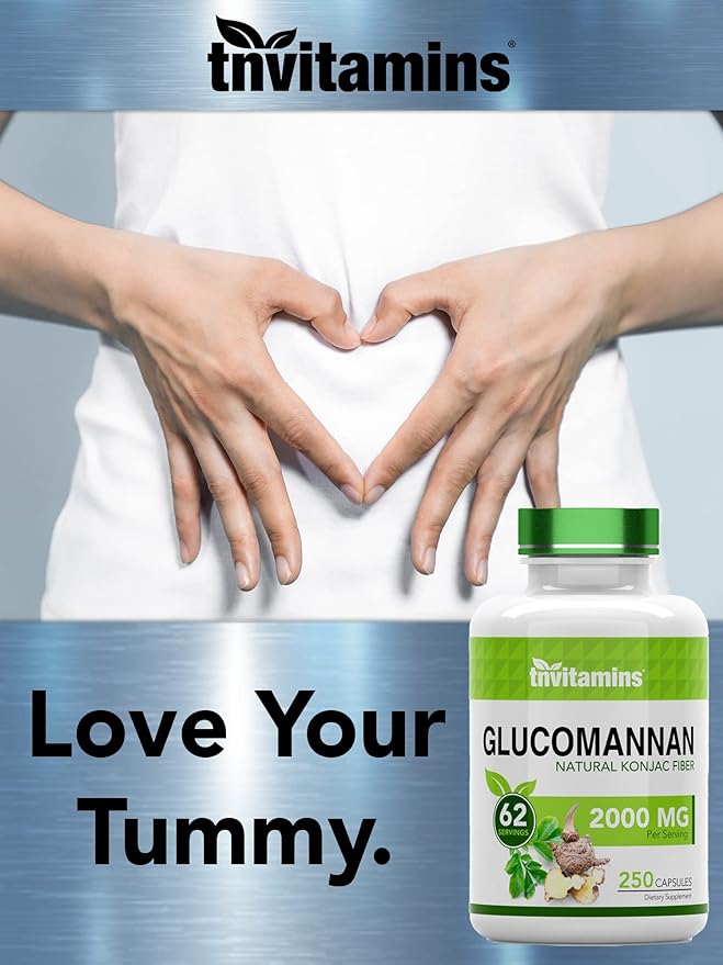 Glucomannan Capsules 2000 MG 250 Count