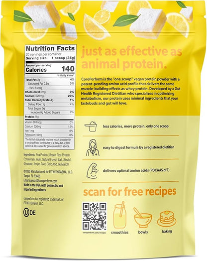 COREPERFORM Core Perform's Plant Based Lemon (20 Servings)