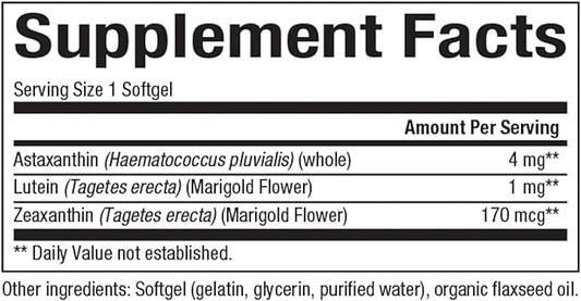 NATURAL FACTORS Astaxanthin Plus 4Mg, 60