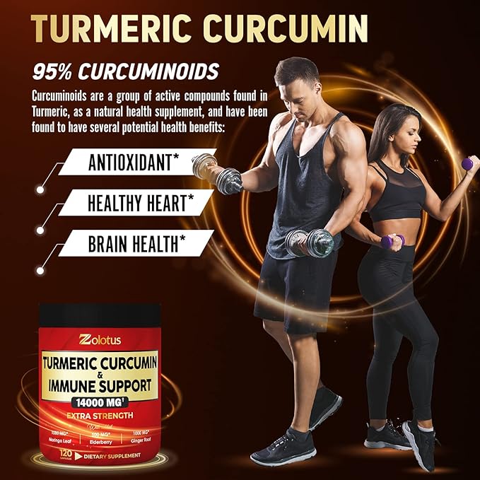 Turmeric Curcumin & Immune Support, 95% 14000mg, with