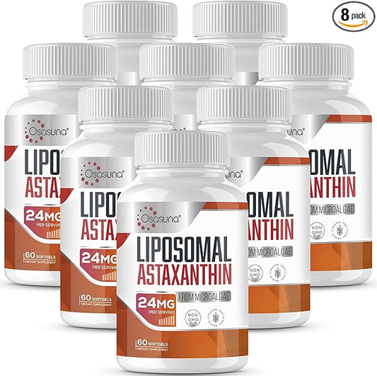 Liposomal 24mg Astaxanthin for MAX Absorption, 480 Softgels
