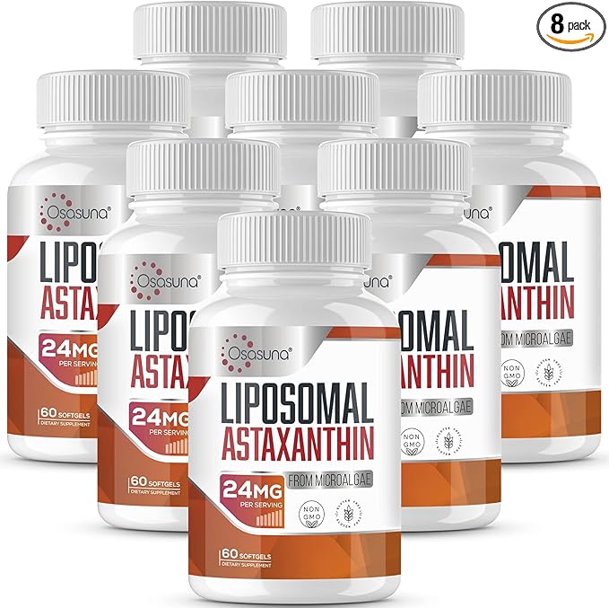Liposomal 24mg Astaxanthin for MAX Absorption, 480 Softgels