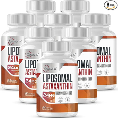 Liposomal 24mg Astaxanthin for MAX Absorption, 480 Softgels