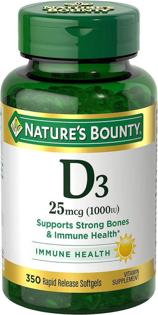 Nature's Bounty Vitamin D3 1000 IU 350 Ct