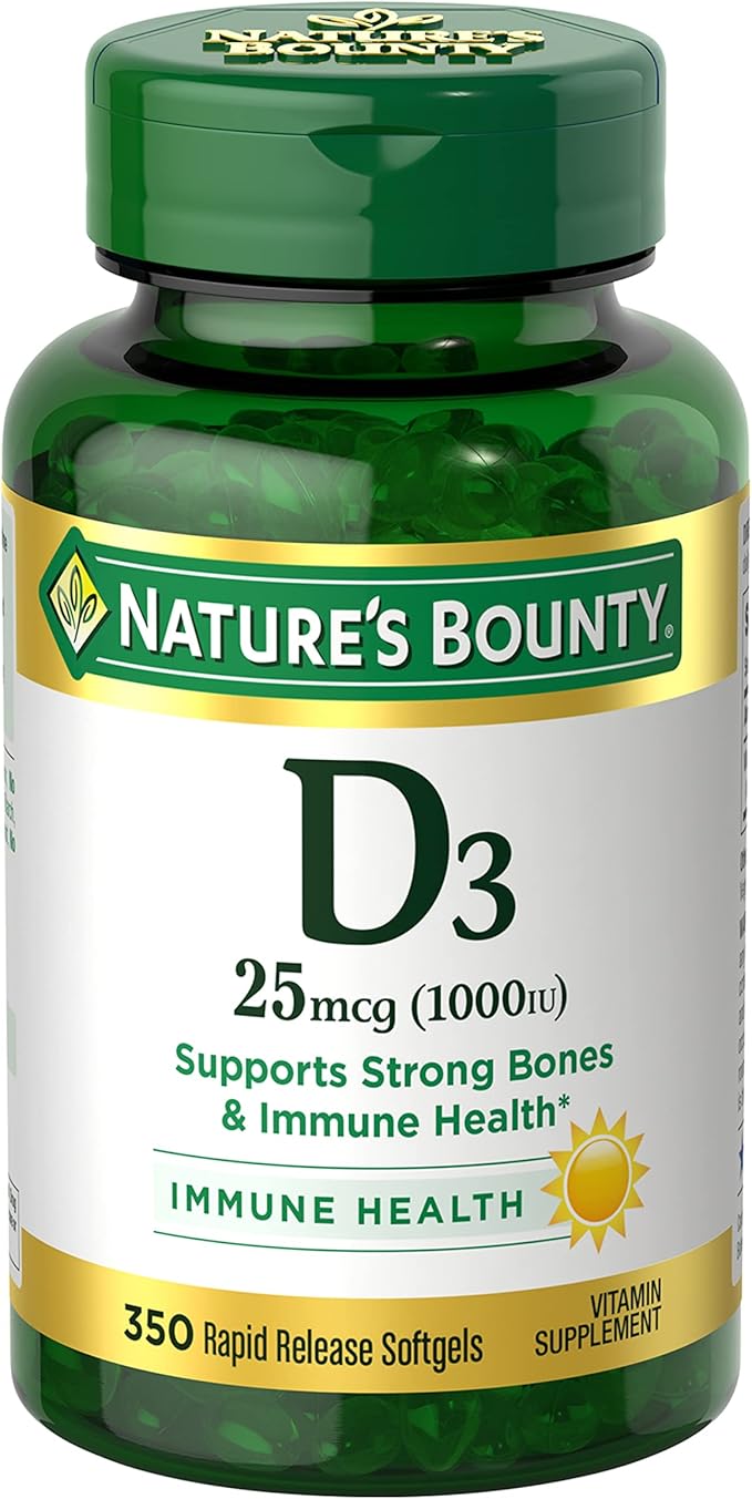 Nature's Bounty Vitamin D3 1000 IU 350 Ct