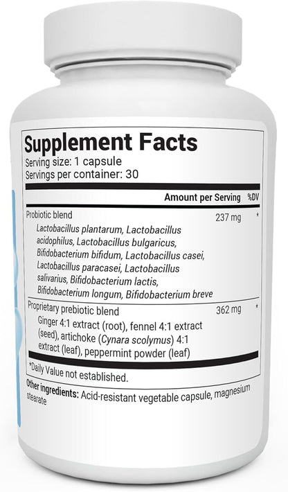 Dr. Berg 60 Billion Probiotic Supplement - Supports Occasional Constipation, Diarrhea, Gas & Bloating* - Pre and Probiotics for Digestive Health - 30 Probiotic Capsules