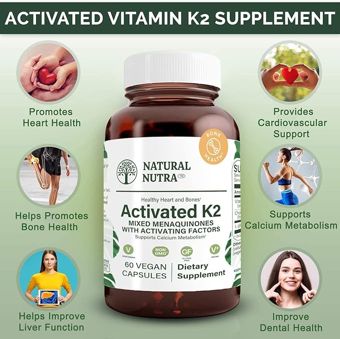 Natural Nutra Full Spectrum Vitamin K2 75 mcg, 60 Capsules 3)