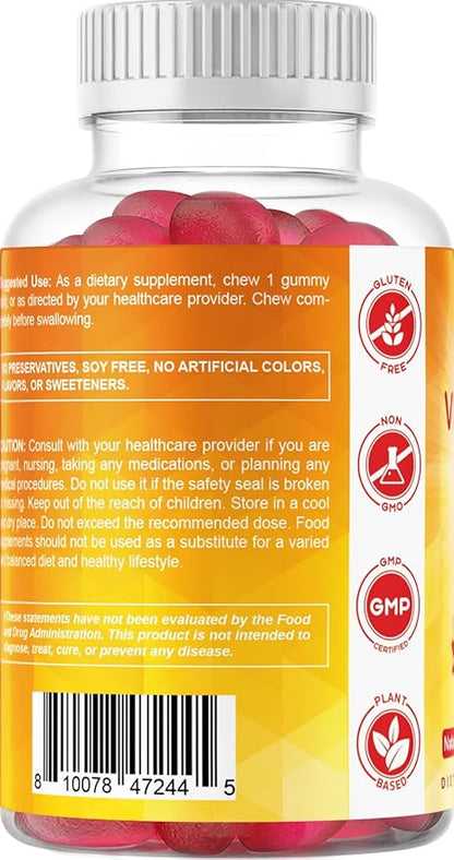 Vitamatic Sugar Free Vitamin D3-120 Pectin 120 Servings (1000 IU)