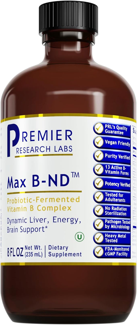 Premier Research Labs: Max B-ND Liquid 8 fl B12, B6 B6 &
