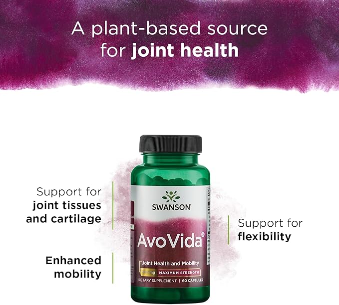 Swanson Avocado Soy AvoVida Maximum Strength 300 mg 60 Capsules