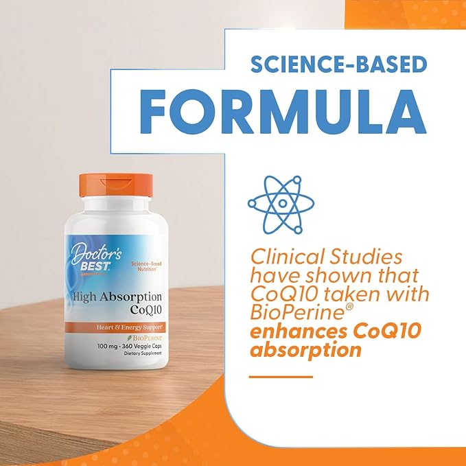 Doctor's Best High Absorption CoQ10 100 mg 360 Veggie 1)
