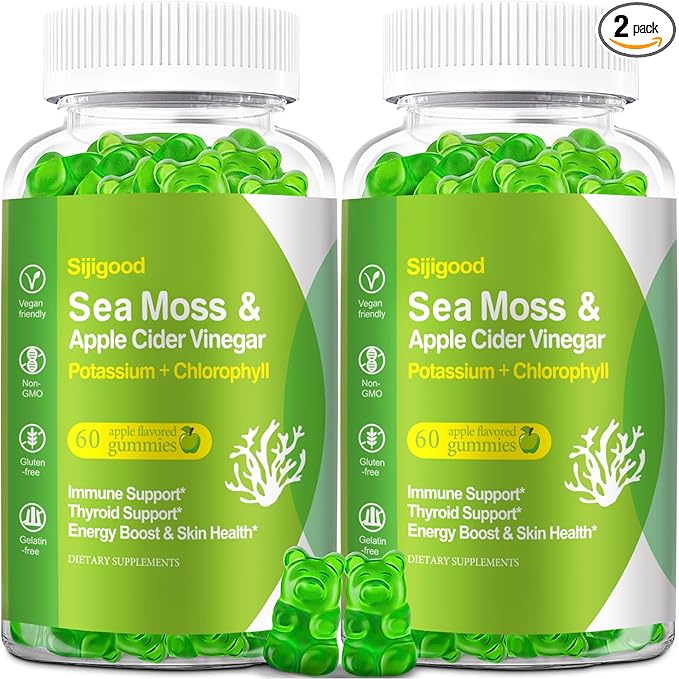 2 Pack Irish Sea Moss Gummies 120 Vegan