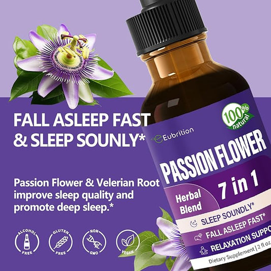 Passion Flower Liquid Drops for Sleep Supplement.2oz