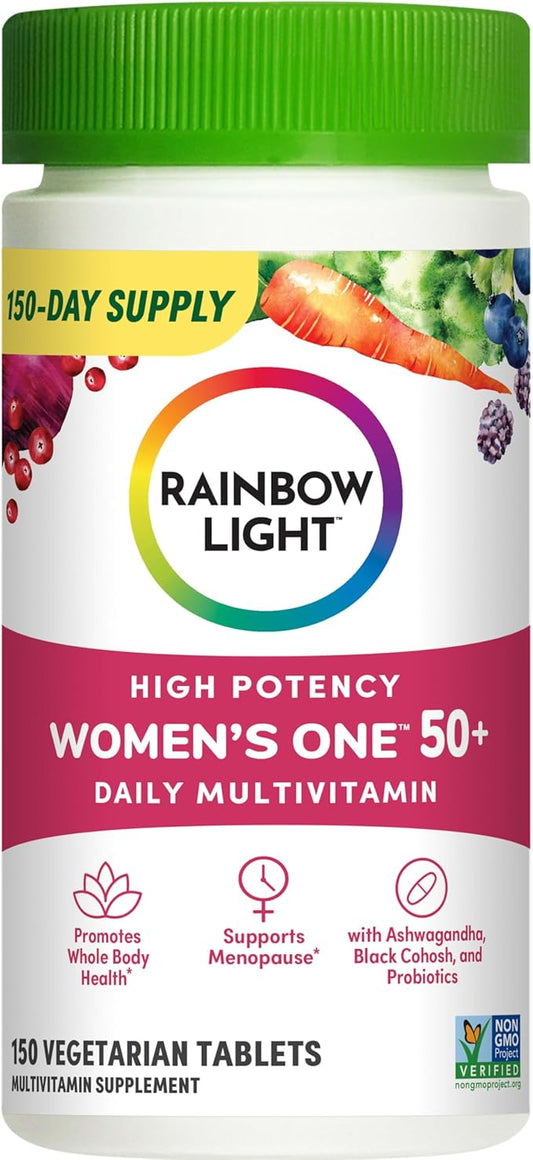 Rainbow Light Multivitamin for Women 50+, 50+ Multivitamin 150 Tablets