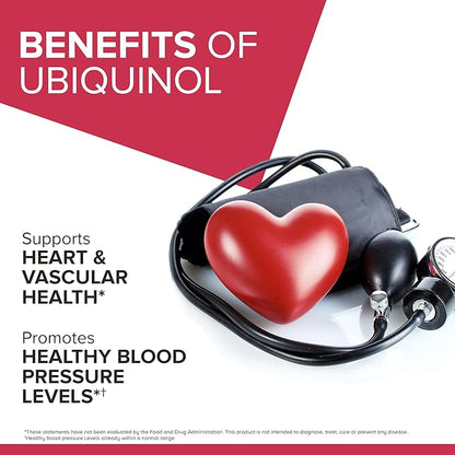 Qunol Mega Ubiquinol 100mg CoQ10, Superior Q10, Antioxidant 100 Count