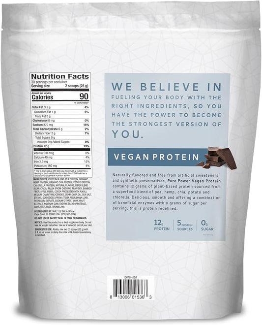 Dr. Mercola Vegan Protein Chocolate 1 lb 6.5 oz (750g)