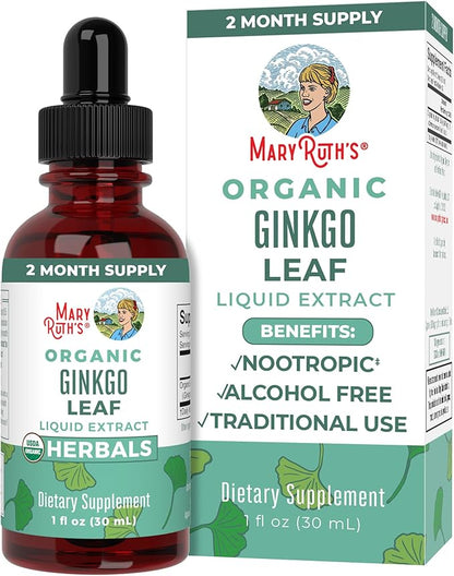 MaryRuth Organics Ginkgo Leaf Liquid Drops 60 Servings