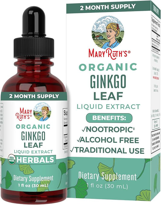 MaryRuth Organics Ginkgo Leaf Liquid Drops 60 Servings